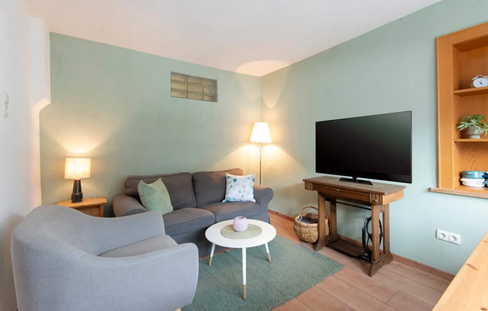 Wohnzimmer, Apartment Hochzeiger 2560 in Wenns im Pitztal