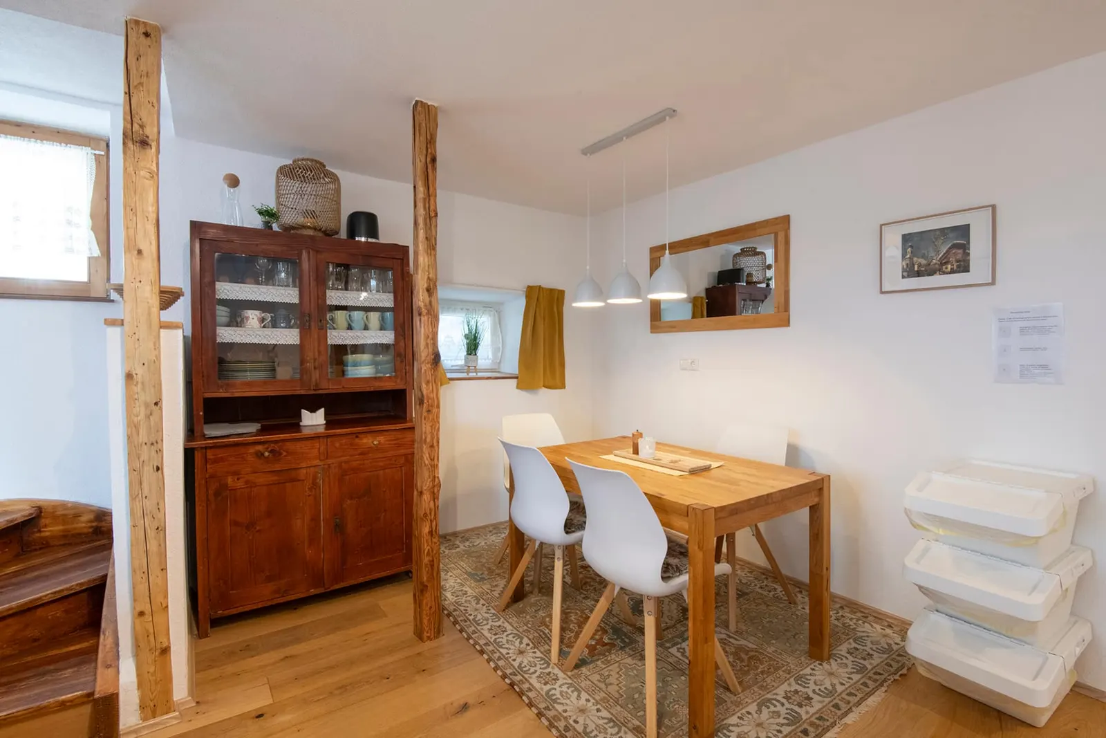 Essbereich, Apartment Wiesen in Wenns im Pitztal