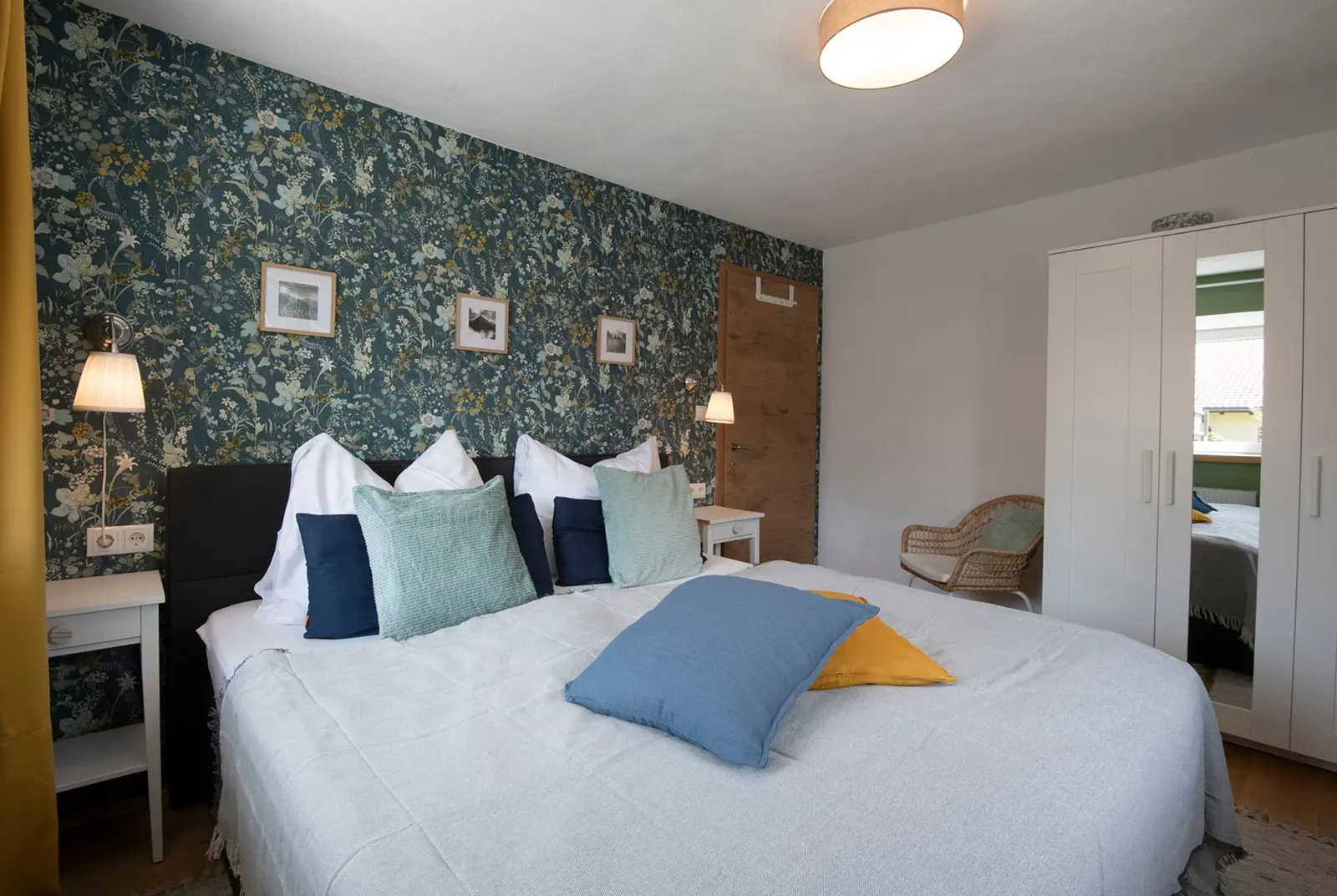 Schlafzimmer, Apartment Wiesen in Wenns im Pitztal