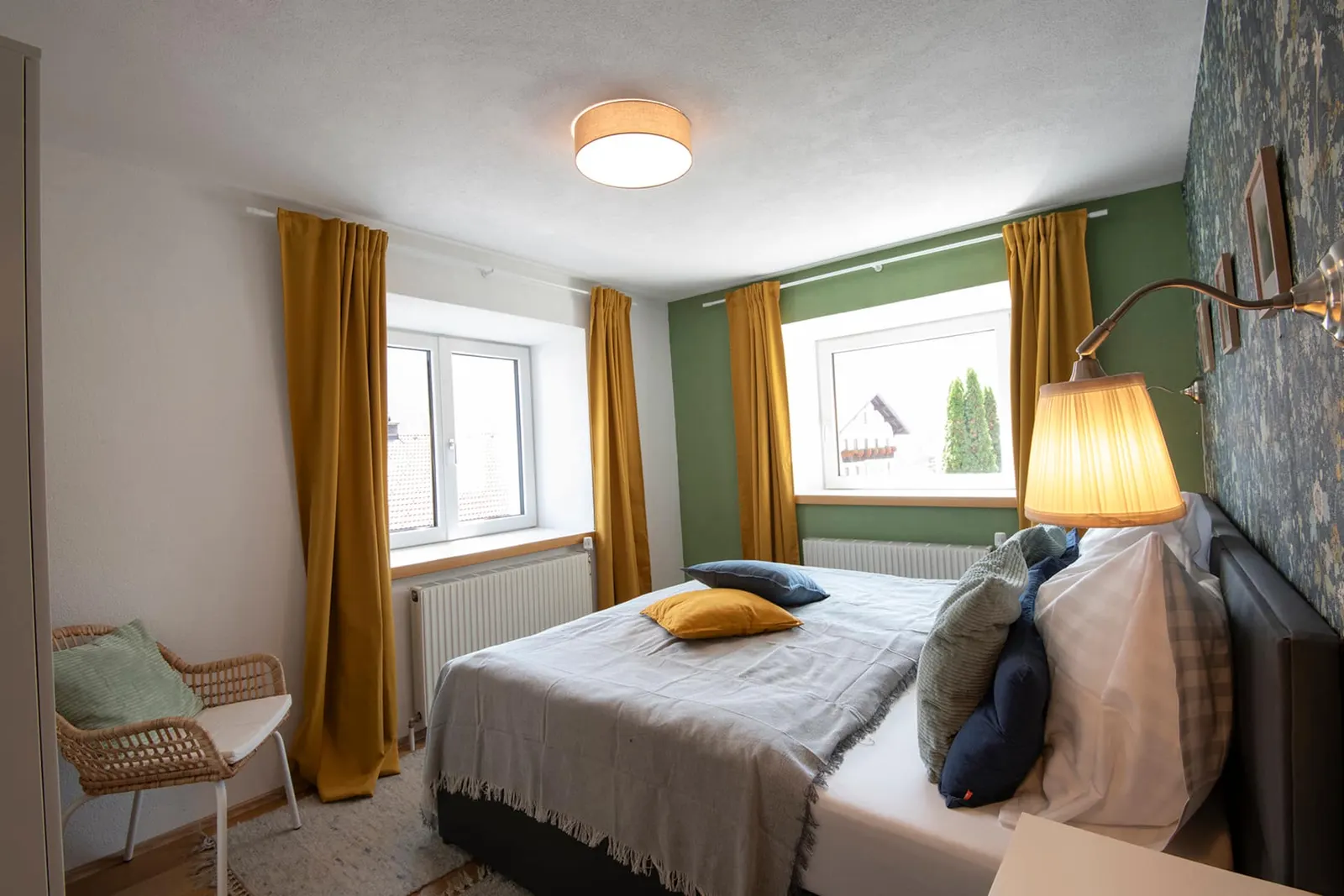 Schlafzimmer, Apartment Wiesen in Wenns im Pitztal