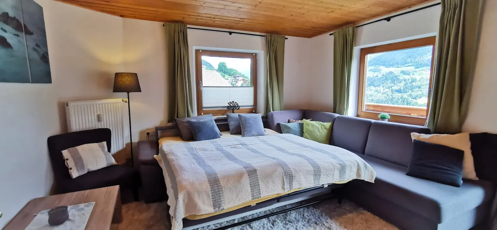 Living room, Apartment Aussicht in Wenns, Pitztal