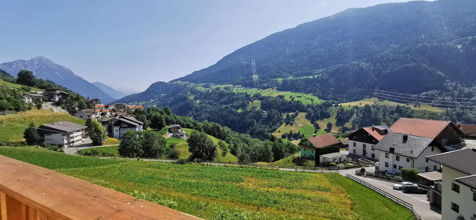 Balcony & view, Apartment Aussicht in Wenns, Pitztal